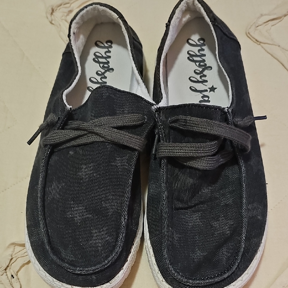 Black Casual Slip-On Shoes